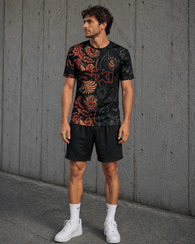 Camiseta Alternativa Floreada Galatasaray