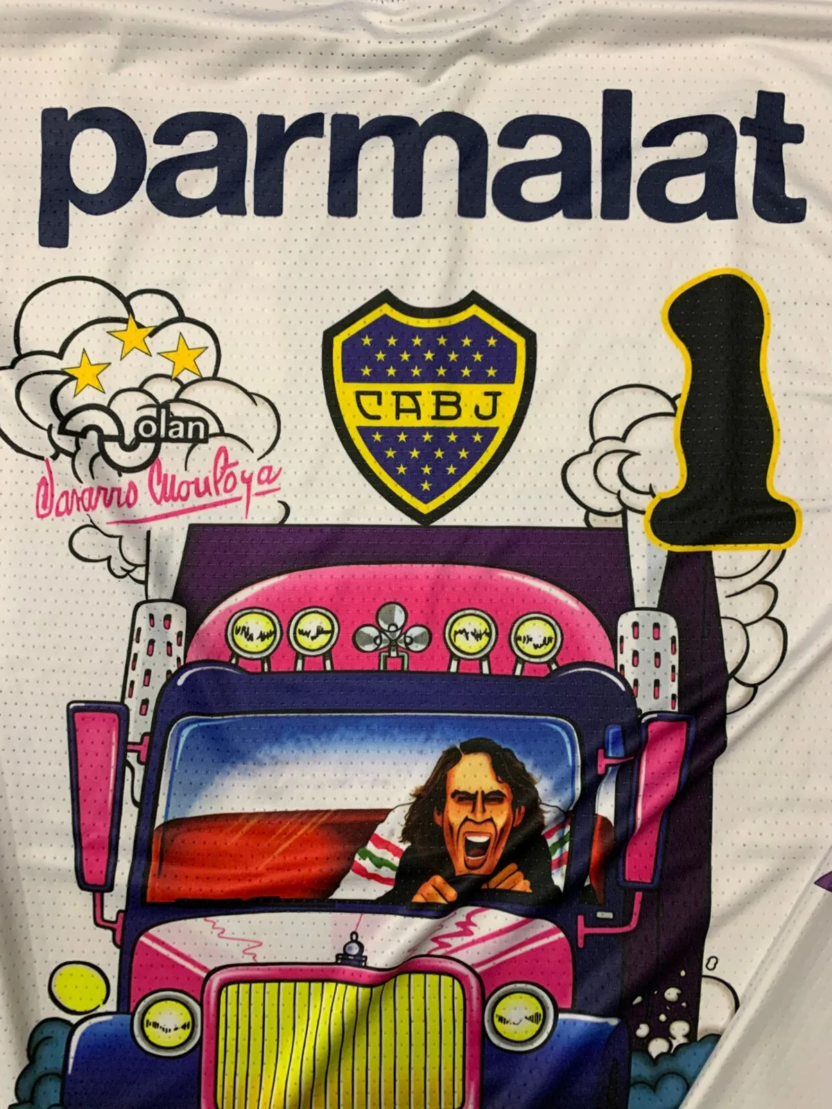 Gráfica de espalda de la Camiseta Boca Juniors Mono Navarro Montoya