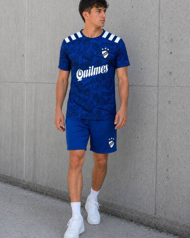 Camiseta Club Atlético Quilmes azul gráfica