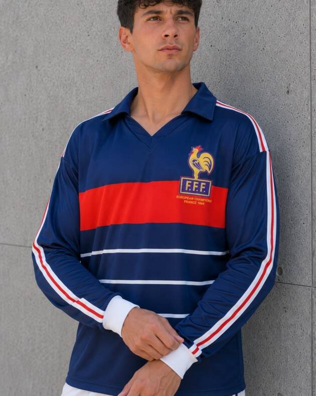 Camiseta retro clásica Francia 1984