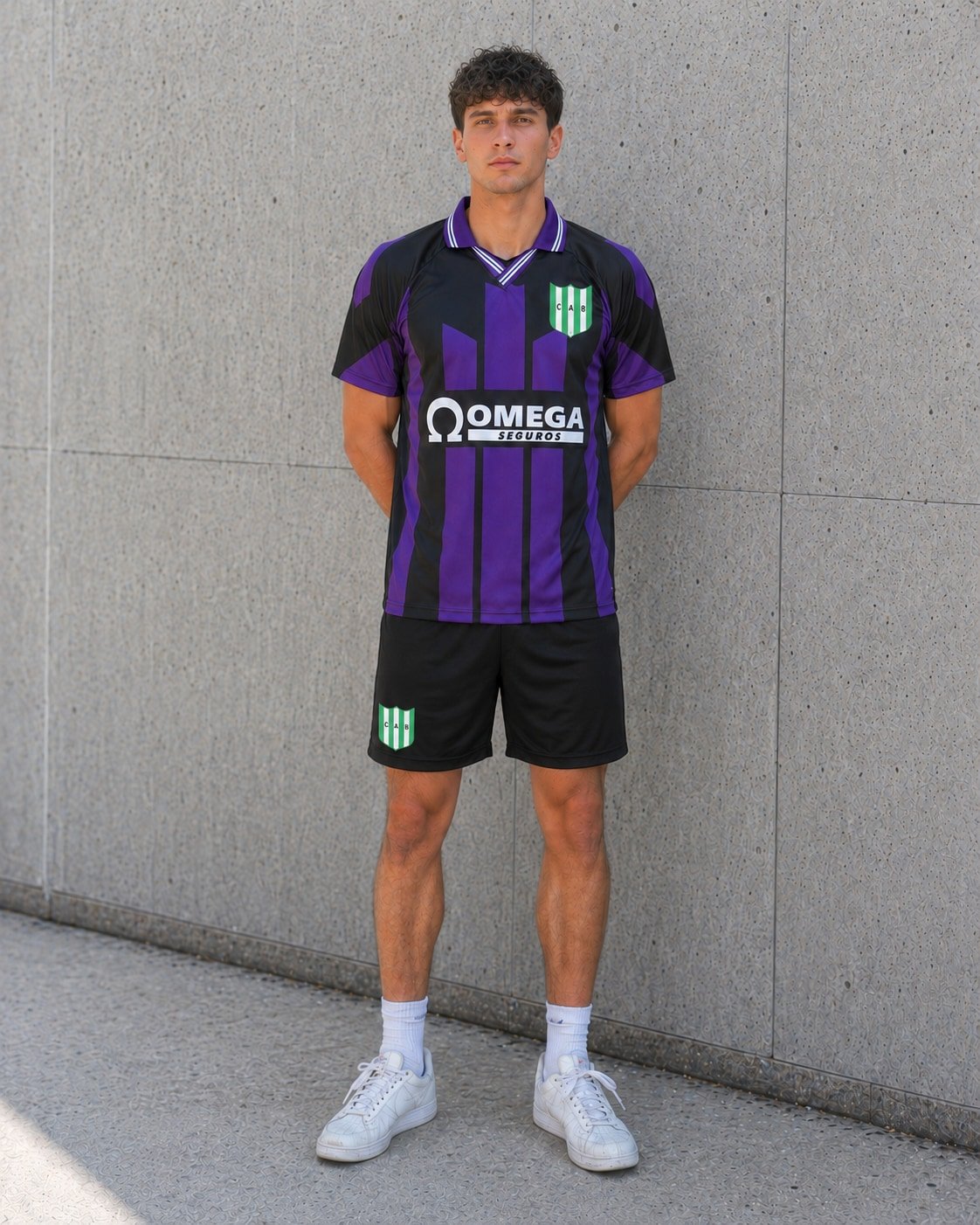 Camiseta Retro Alternativa Banfield 1997-98 con escudo CAB corregido