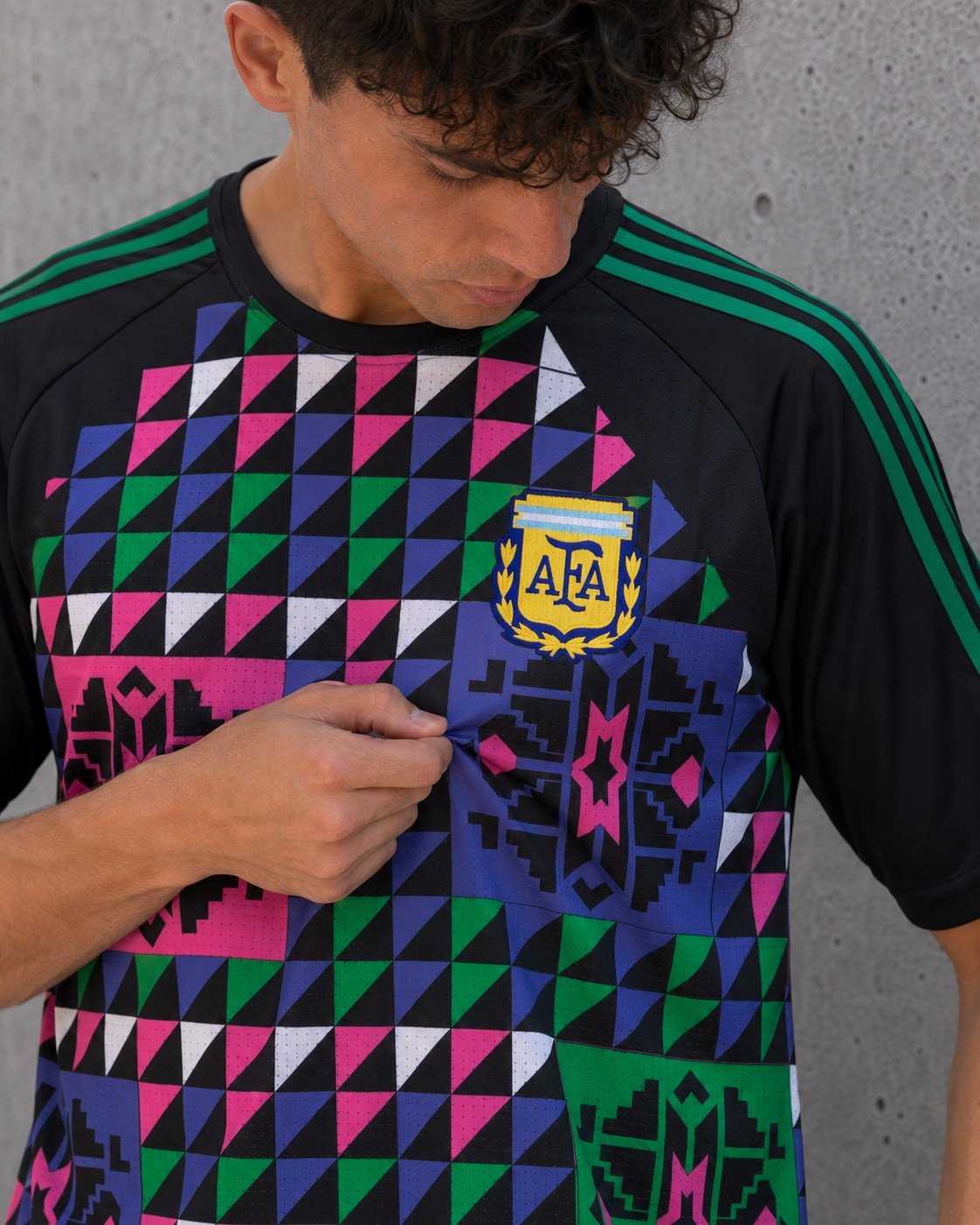 Camiseta de Arquero Argentina Goycochea 1990 - detalle