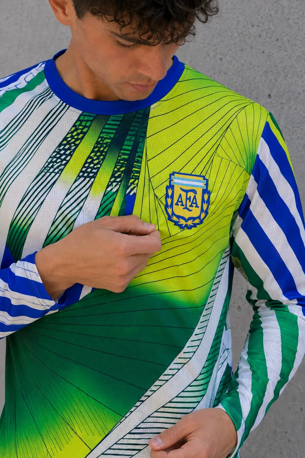 Detalle camiseta de arquero Argentina Goycochea 1991