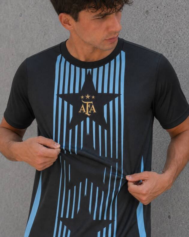 Camiseta Argentina Pre-Match 2024 manga estándar detalle