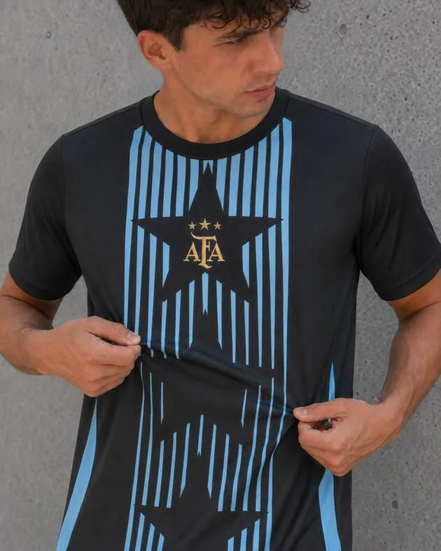 Camiseta Argentina Pre-Match 2024 manga estándar detalle
