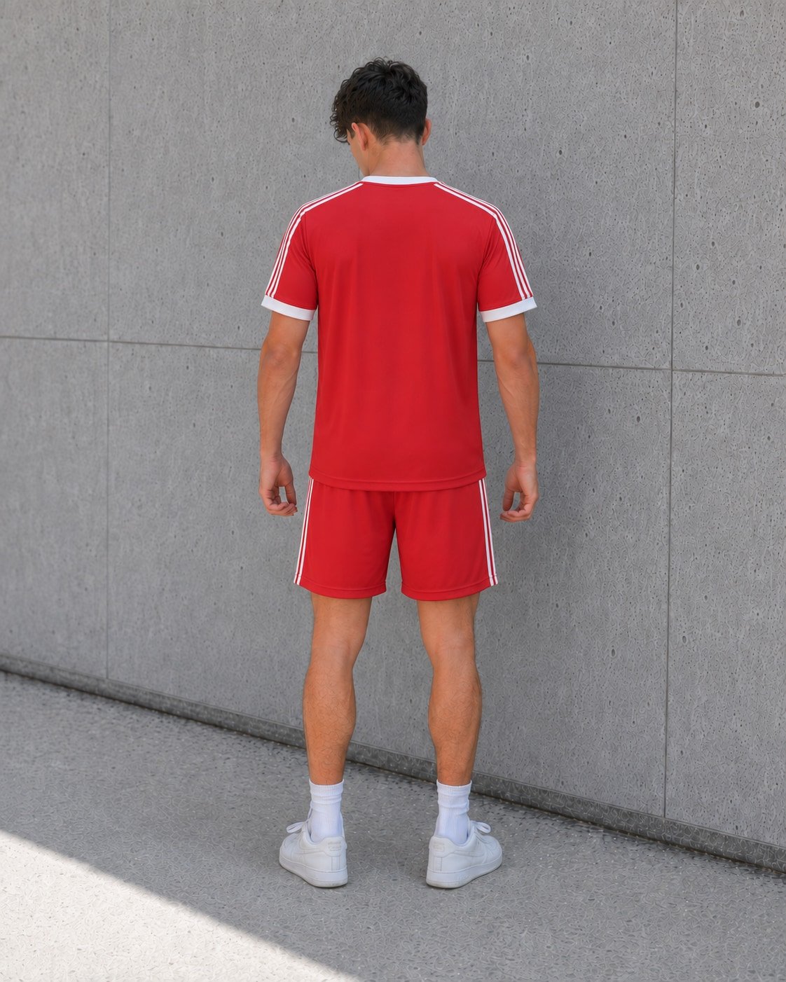 Camiseta Argentinos Juniors 1980 roja vista trasera