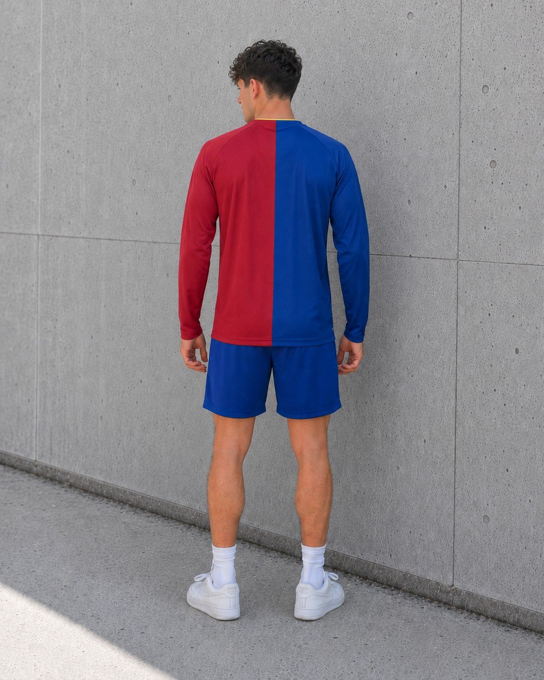 Camiseta Barcelona 2008-09 manga larga dorso