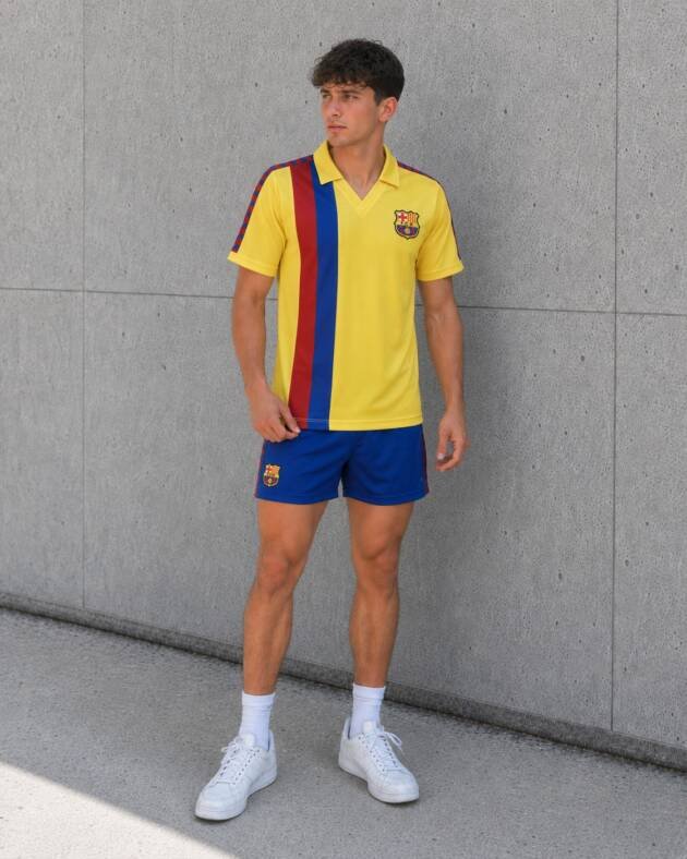 Camiseta Alternativa Barcelona 1982-83 frente