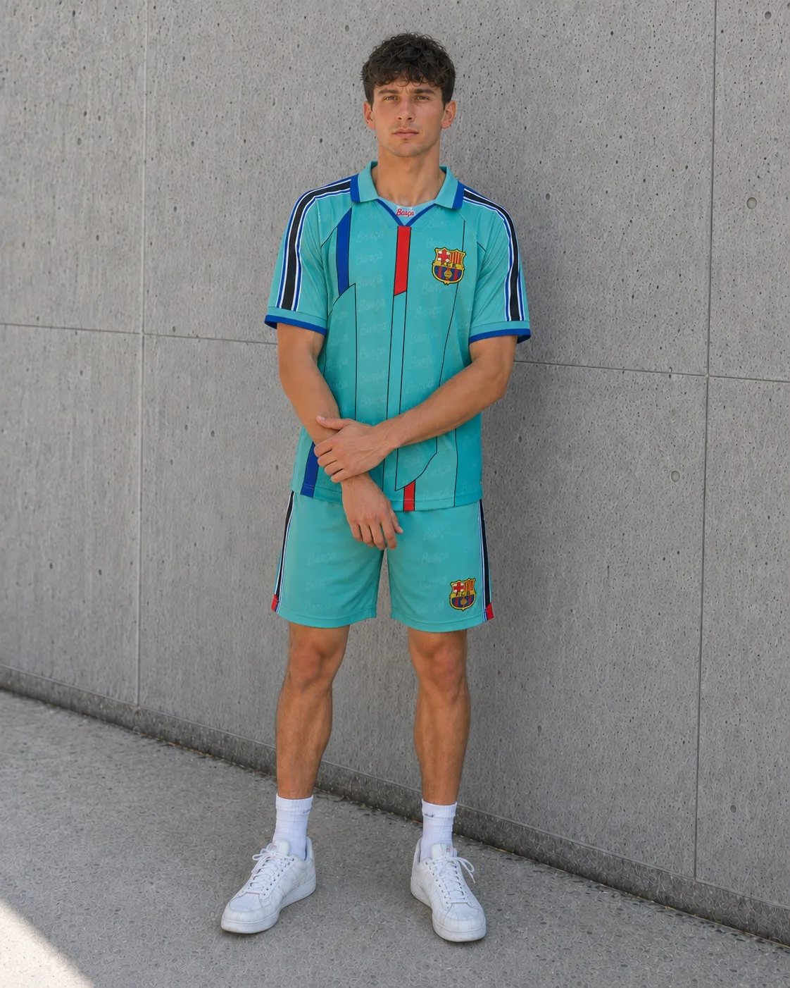 Camiseta Alternativa Barcelona 1996-97 frente