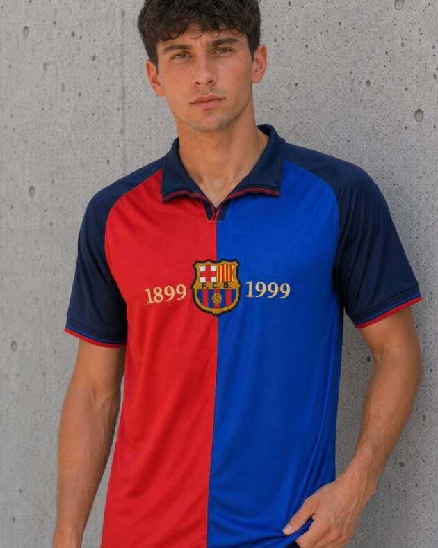Camiseta Barcelona Centenario 1999-00 detalle