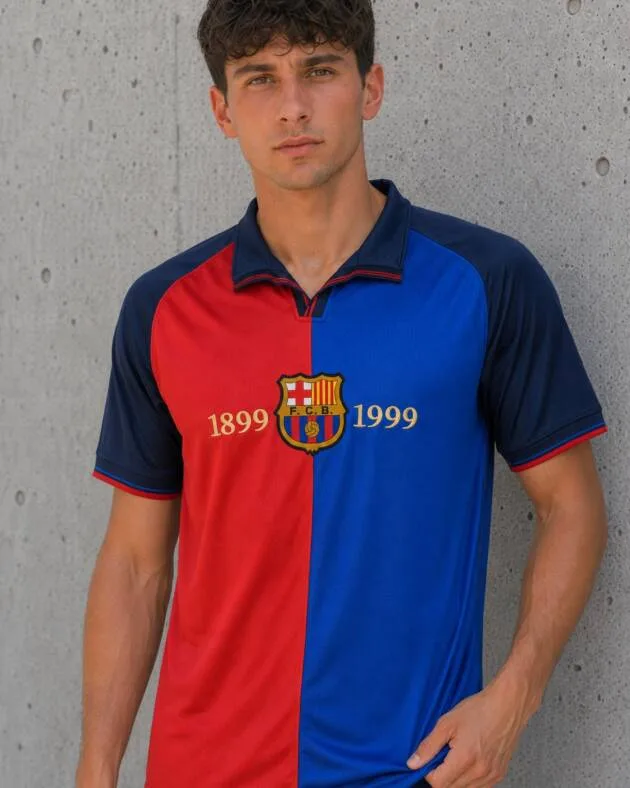 Camiseta Barcelona Centenario 1999-00 detalle
