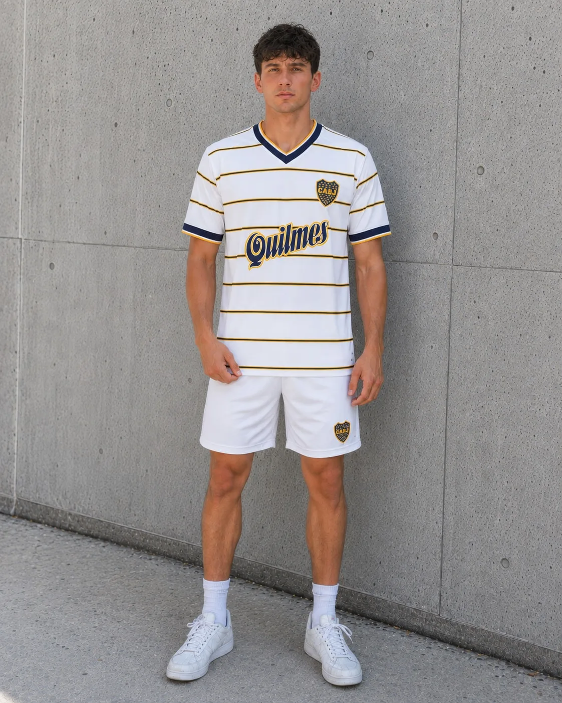 Camiseta Tercera Boca Juniors Copa Mercosur 1998-99 blanca frente