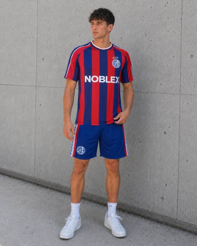 Camiseta San Lorenzo 2000-01 Noblex frente