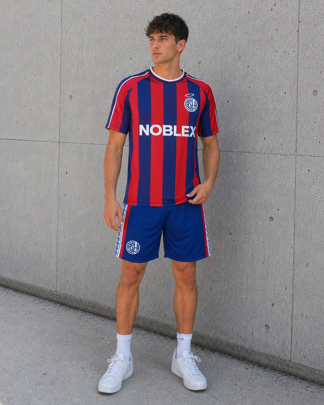 Camiseta San Lorenzo 2000-01 Noblex frente