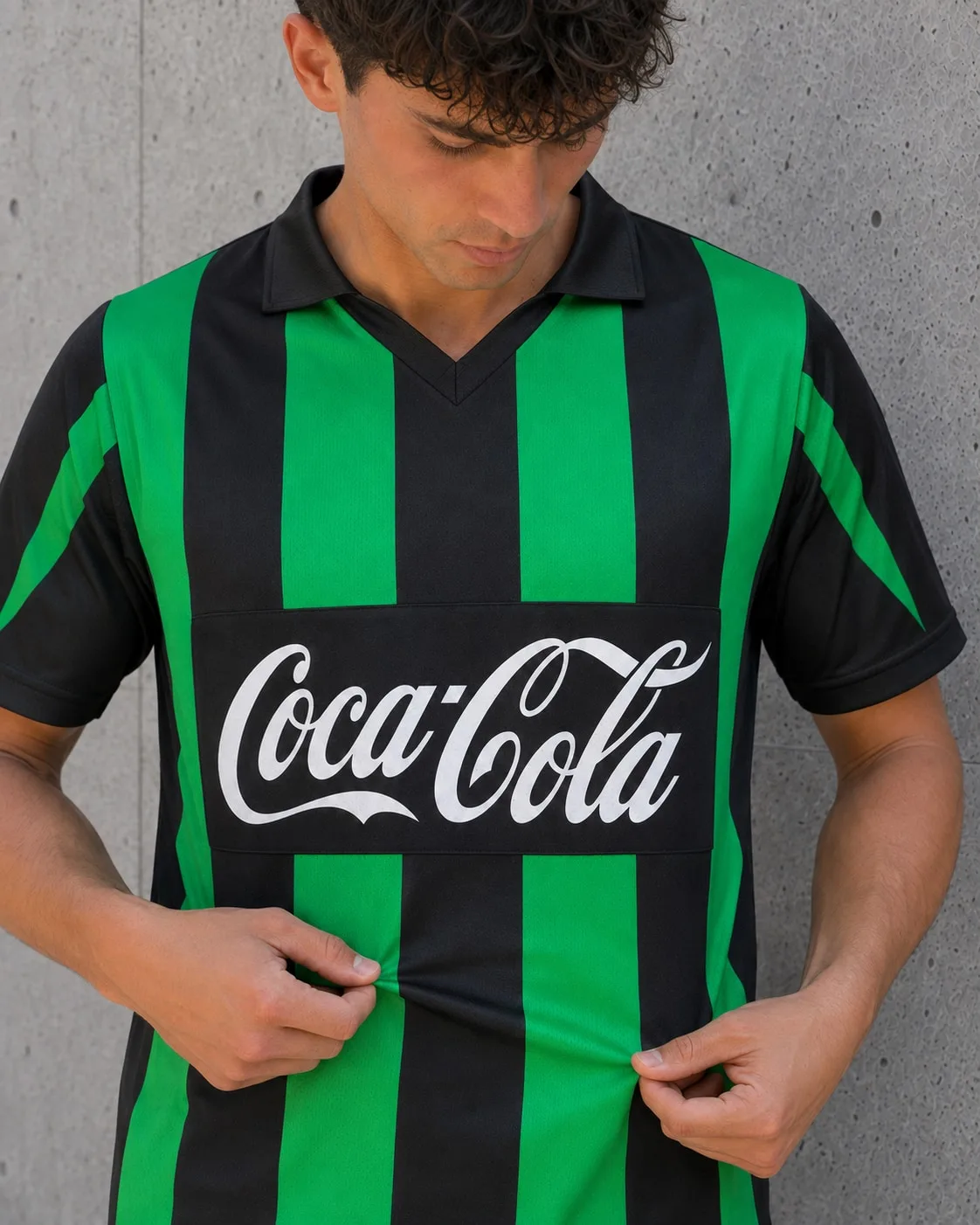 Camiseta Nueva Chicago 1992-93 con modelo