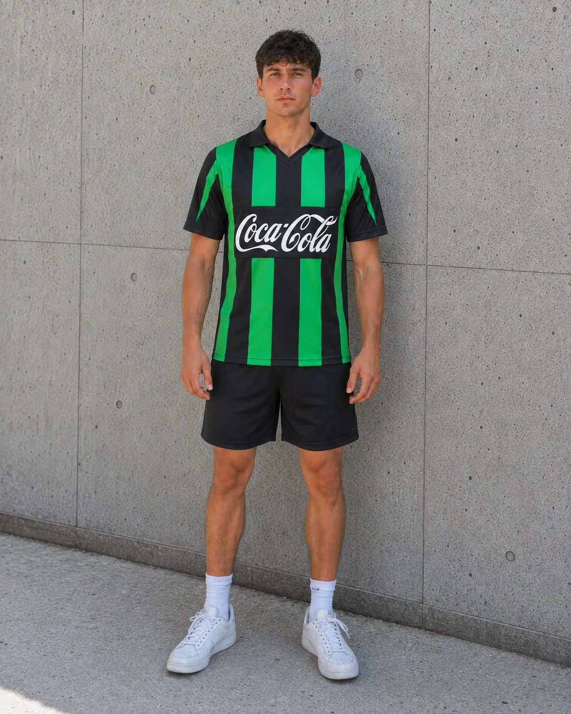 Camiseta Nueva Chicago 1992-93 con modelo