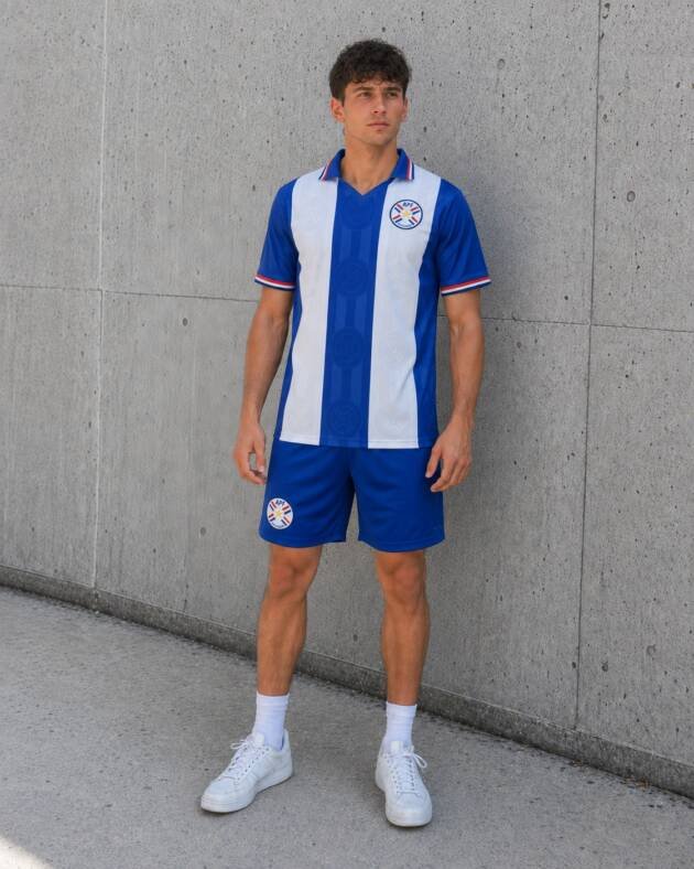 Camiseta Tercera Selección de Paraguay 1998 frente
