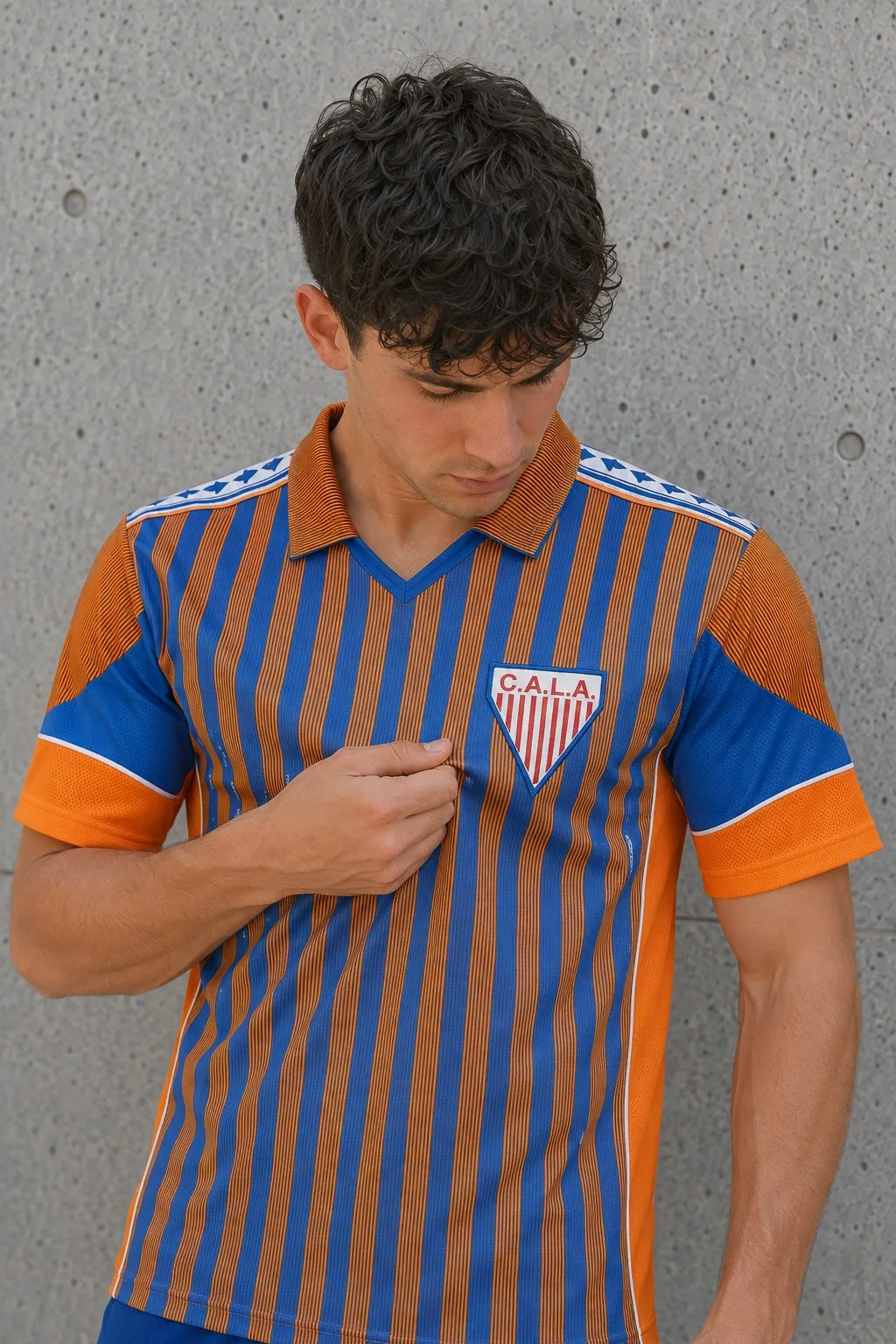 Camiseta alternativa Los Andes 2000-01 detalle