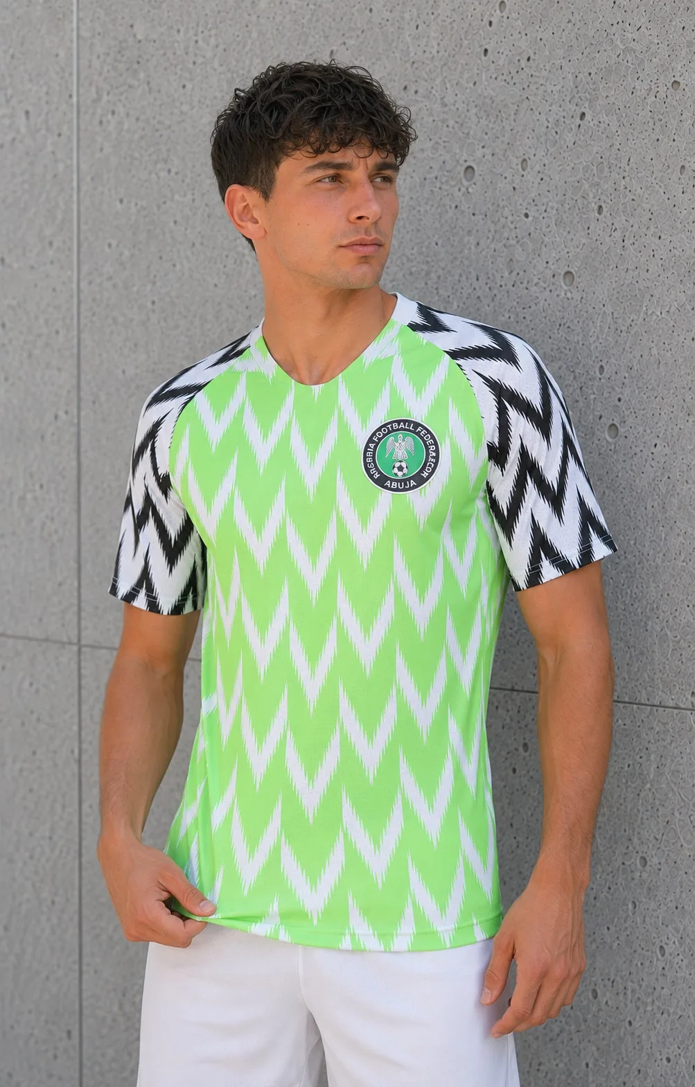 Camiseta Titular Nigeria 2018 detalle