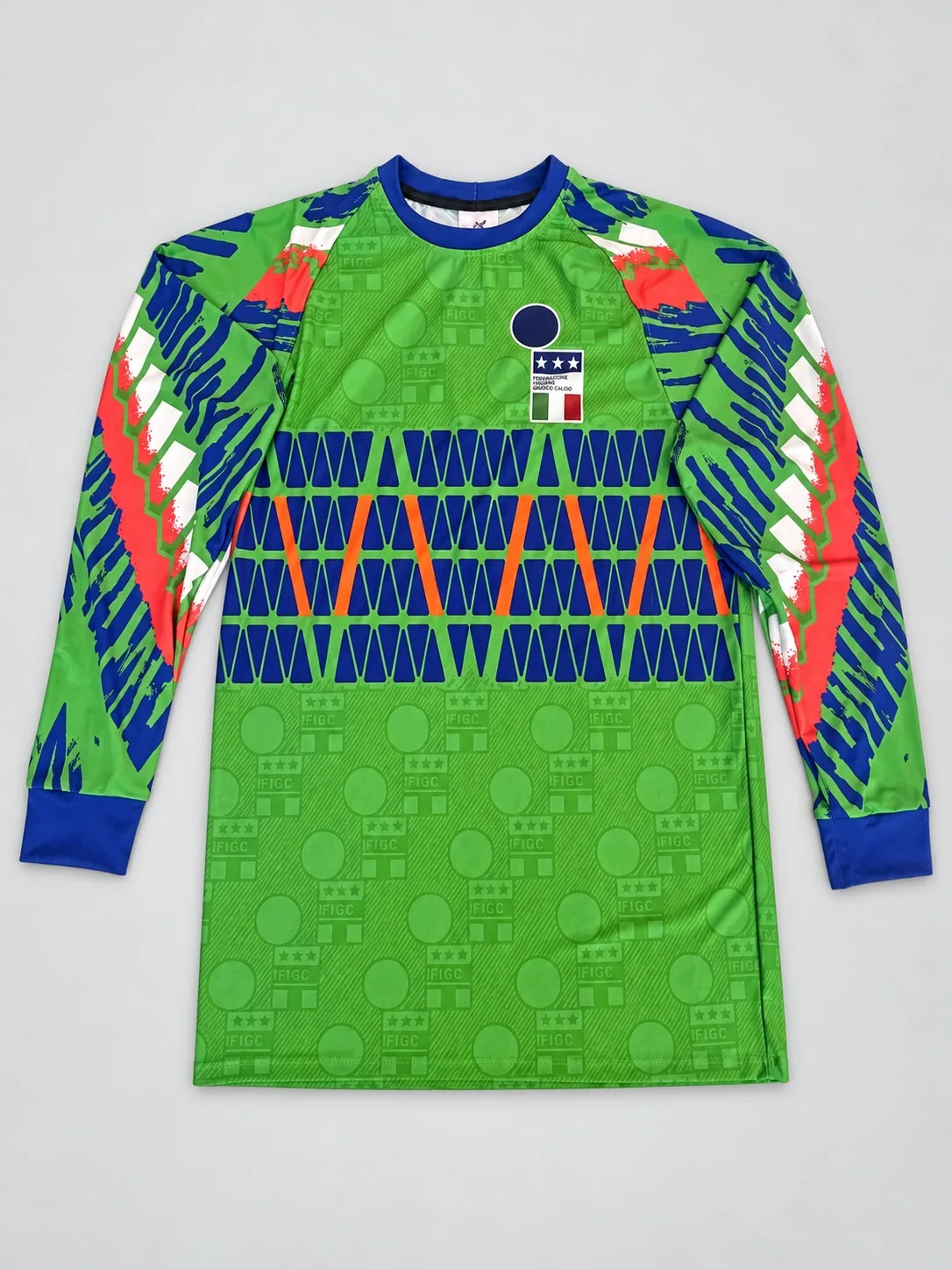 Camiseta de Arquero Italia 1994 foto real sin nombre ni número
