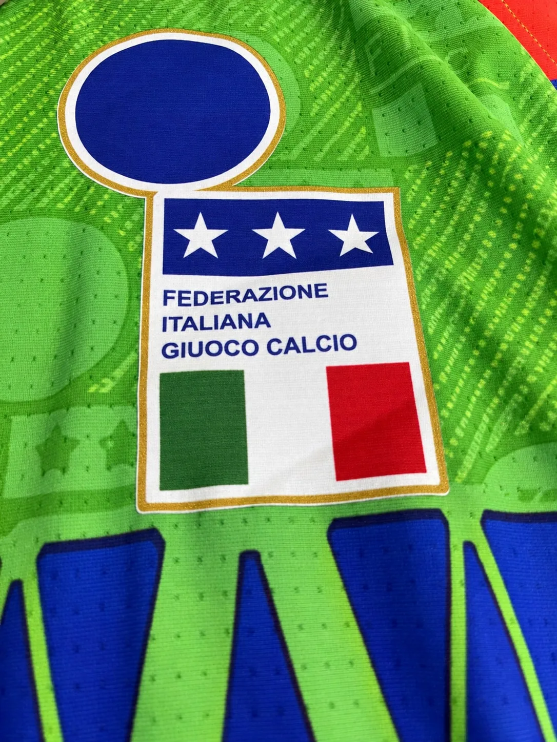 Camiseta de Arquero Italia 1994 foto real sin nombre ni número