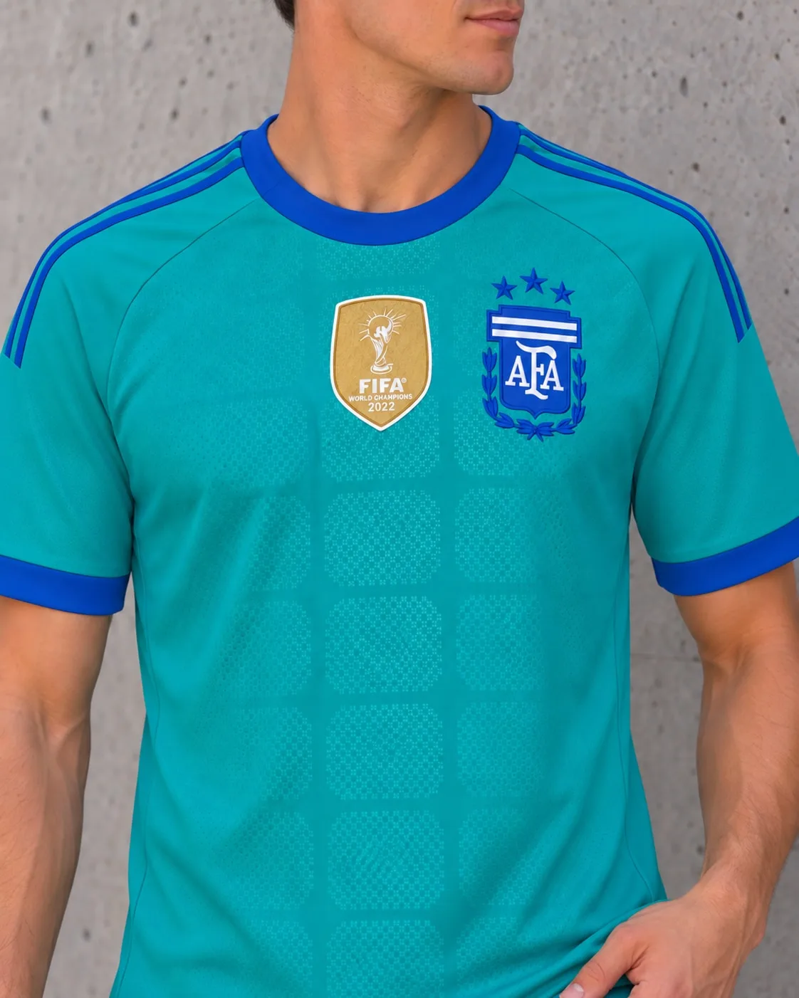 Camiseta de Arquero Argentina Dibu Martínez 2026 PT 2 - detalle cercano