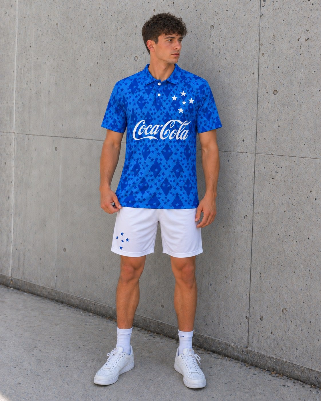 Camiseta chomba Cruzeiro 1993-94 — mockups y fotos reales