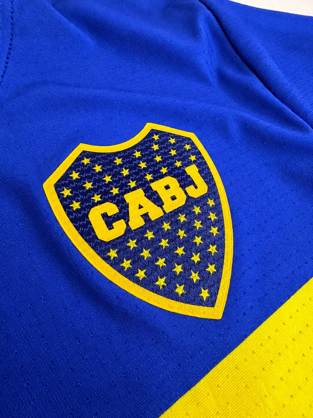 Camiseta titular Boca Juniors 2000-01: mockups y fotos reales; dorso Palermo 9 como ejemplo personalizado