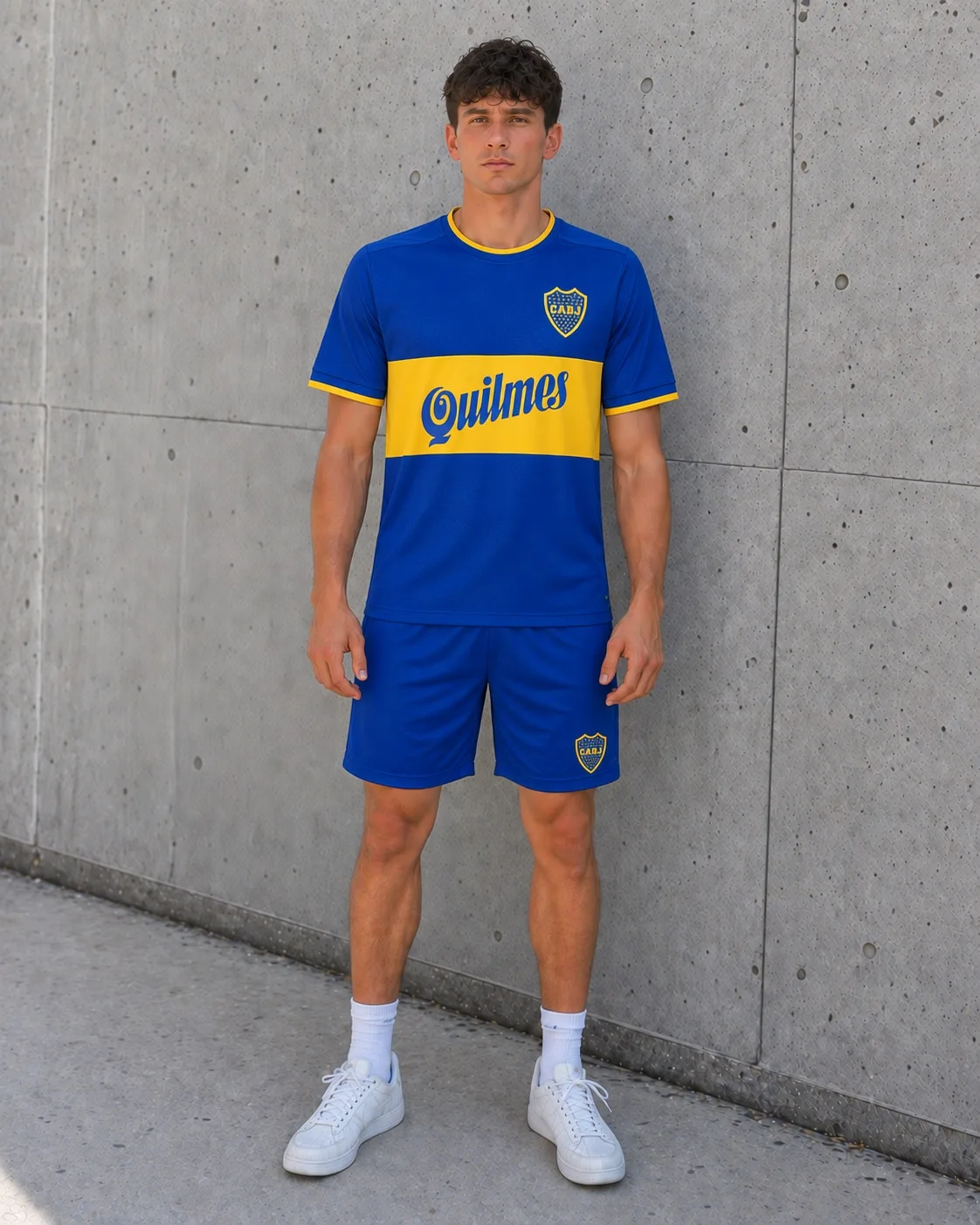 Camiseta titular Boca Juniors 2000-01: frente, detalle y dorso adulto