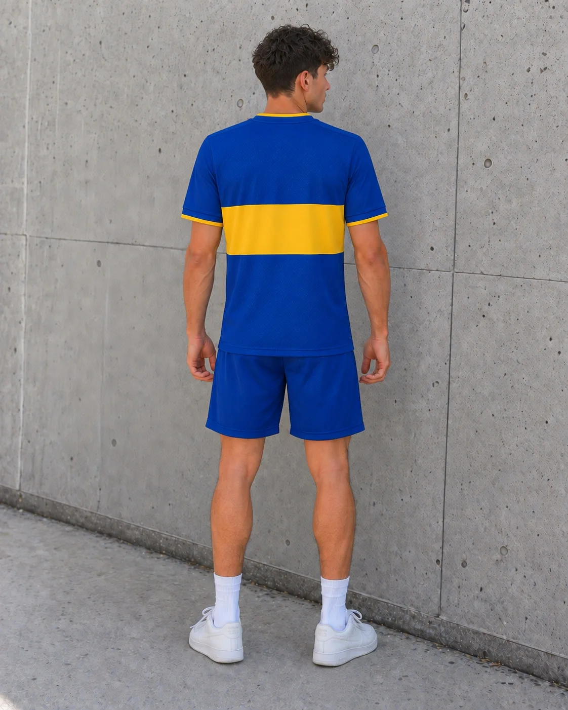 Camiseta titular Boca Juniors 2000-01: frente, detalle y dorso adulto