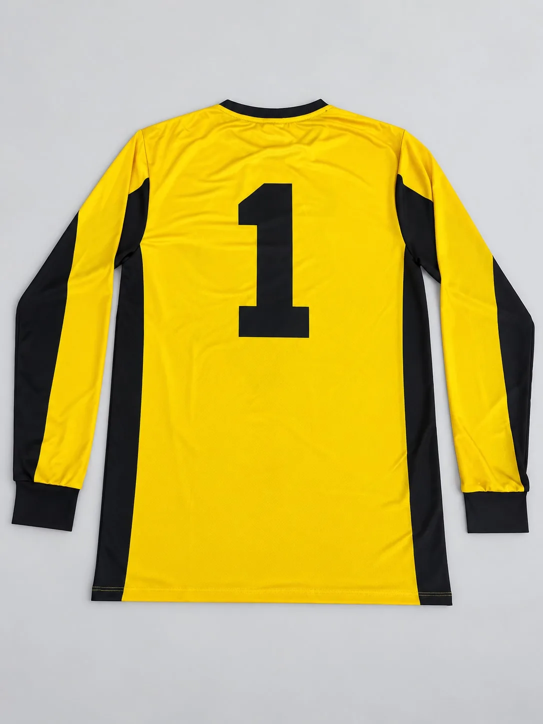 Camiseta arquero Huracán de Corrientes Gato Sessa 1996-97 — foto real dorso con número 1