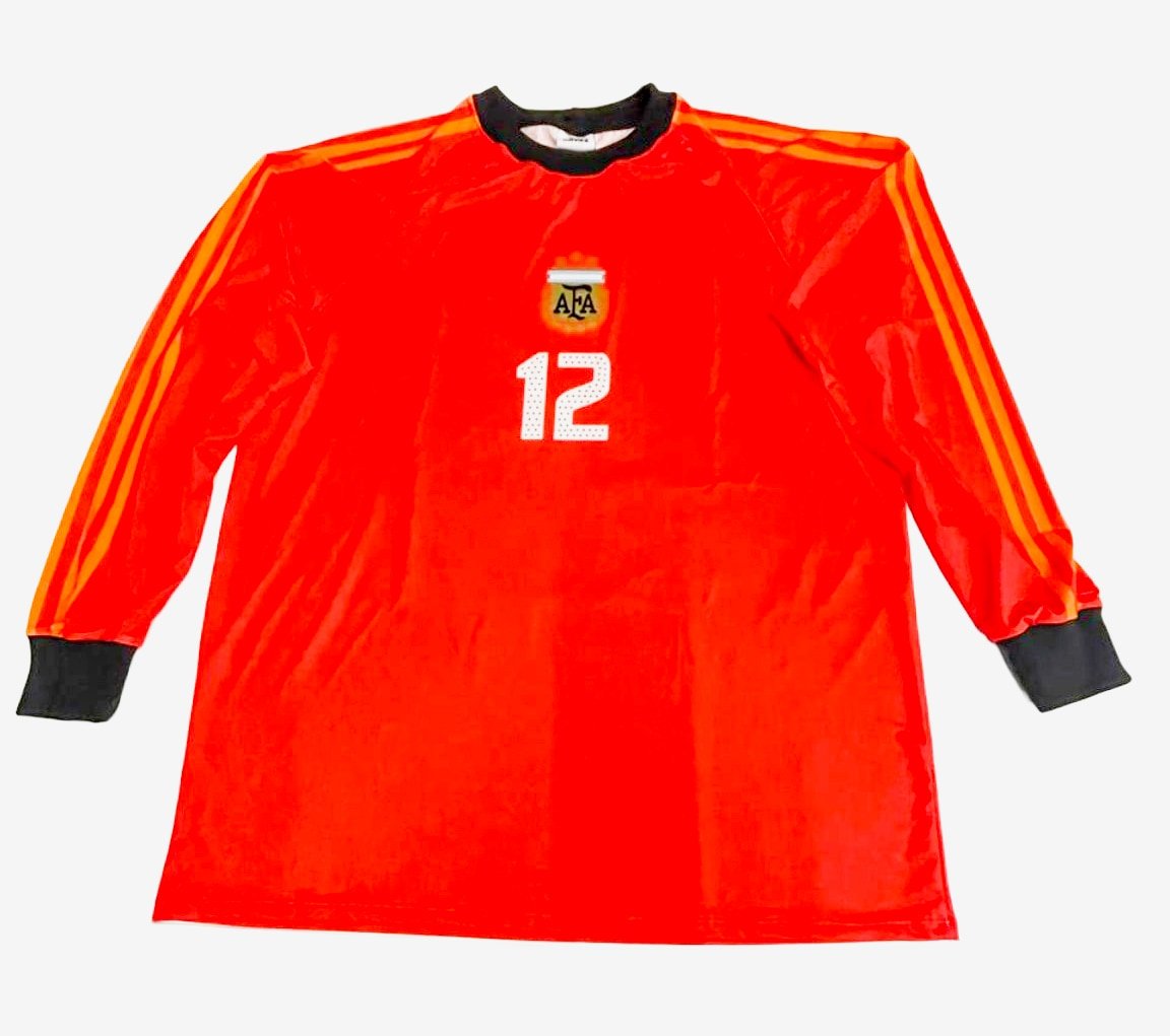 Camiseta de Arquero Argentina Mundial 2002 — foto real frente