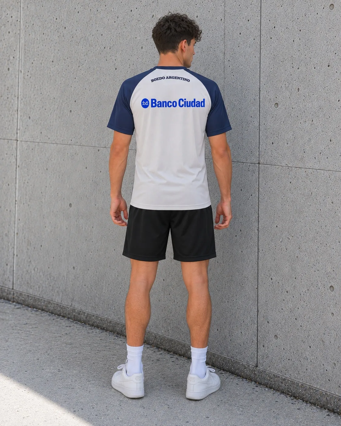 Camiseta arquero San Lorenzo Torrico 2013-14 gris — mockup dorso