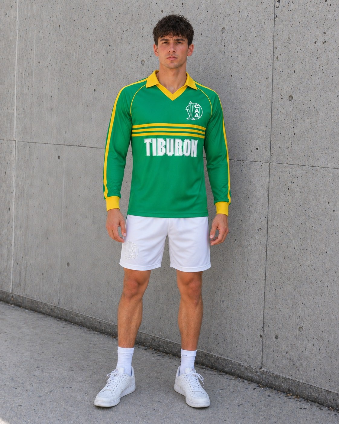 Camiseta Retro Aldosivi 1986 Manga Larga — frente