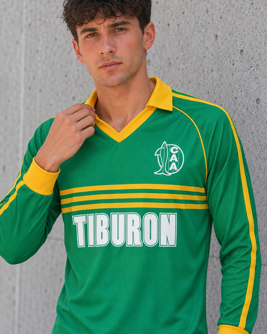 Camiseta Retro Aldosivi 1986 Manga Larga — detalle