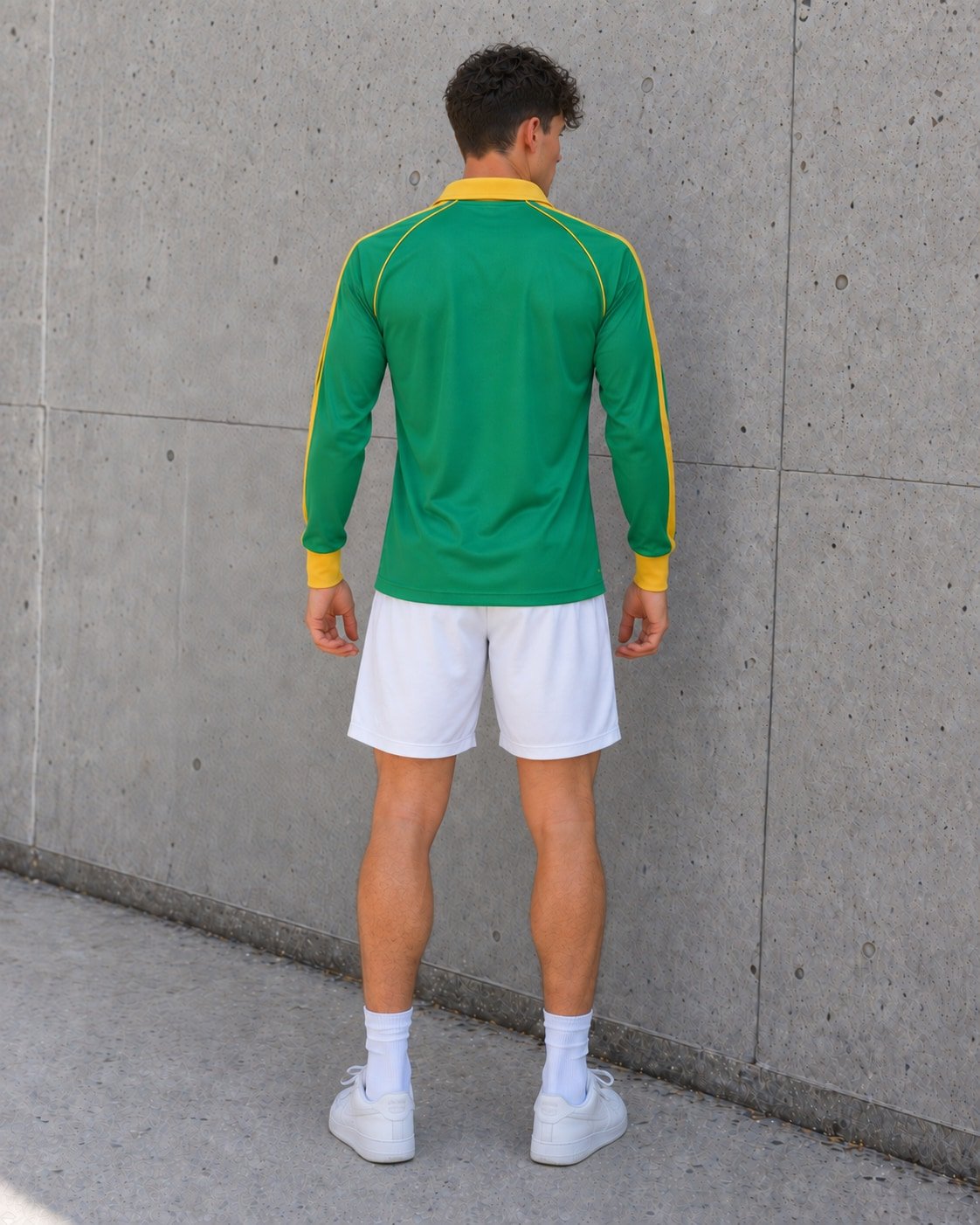 Camiseta Retro Aldosivi 1986 Manga Larga — dorso